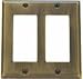 Baldwin 4741151 Beveled Design Blank/Accessory Plate Switch Plate - Antique Nickel