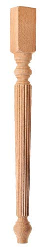 Scanalato Santamaria Torneria Gambe da Tavolo in Legno tornato. 750 x 60 x 60 mm (140R)