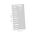 Tofficu Kids Growth Chart Ruler Template 7Pcs Plastic Height Scale Stencil for Children Reusable Measurement Tool for Nursery Wall Decor