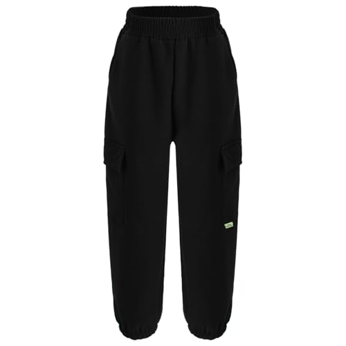 Unisex Girls Boys Fleece Lined Jogger Pant with Pockets Casual Sweatpants Winter Warm Trousers2