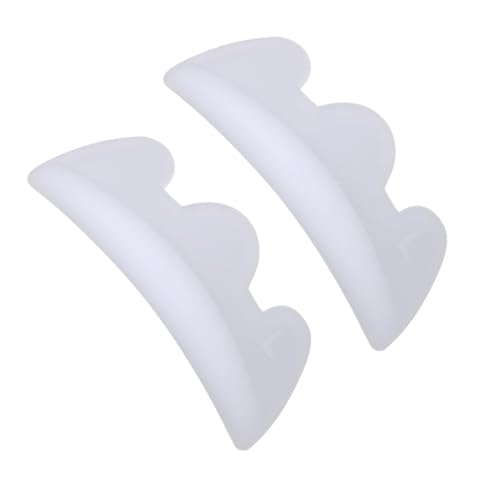 CLISPEED 5 pares Almohadillas de Silicona para Molde Rizador de Pestañas Reutilizables y Fáciles de Limpiar con Ranuras Guía para Lifting de Pestañas Kit de Permanente para Salón y Uso