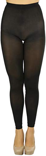 Image of ToBeInStyle Women's Opaque Ankle Long Nylon Footless Fun Tights Pantyhose