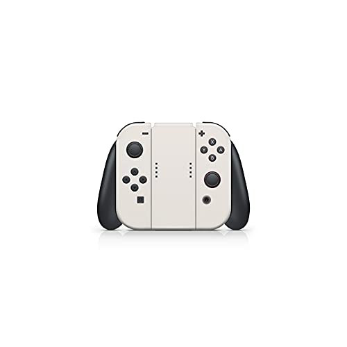 Image of Tacky Design Classic Solid Colors Skin Compatible with Nintendo Switch Skin Wrap Cover, Off-White Skin for Nintendo Switch Stickers, Premium Vinyl 3M Full Wrap Decal (Off-White)