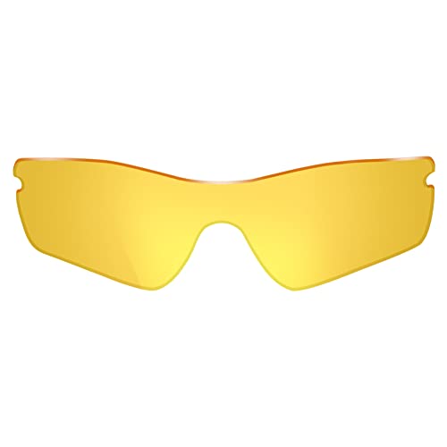 ThunderClap Verres de rechange en polycarbonate pour lunettes de soleil Oakley Radar Path, Jaune cristal - Anti-buée, Taille Unique Cover