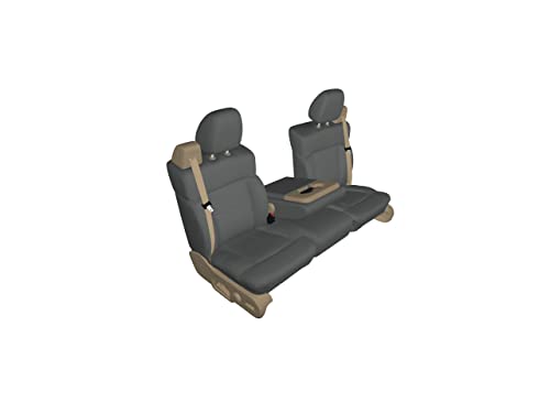 Durafit Seat Covers Made to fit 2004-2008 Ford F150 Xcab Front 40/20/40.Seat Belts Come from top of seat, NOT for Double CAB Gray Automotive Twill