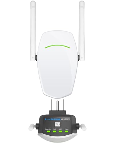 ExtendTecc Pro WiFi 6 Range Extender Signal Booster | Speed Wave Cyber WiFi Dual-Band 1.8 Gbps Amplifier, Up to 2,100 sq ft & 64 Devices, Plug-in Repeater with Ethernet Port, Smart WiFi Antenna