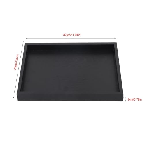 Plateau de service à thé en bois rectangulaire Irfora 30x20cm - 5