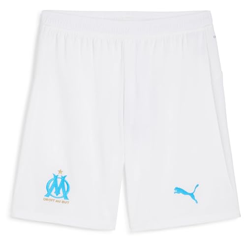 PUMA Olympique Marseille 25/26 shorts que eliminan el sudor al jugar fútbol
