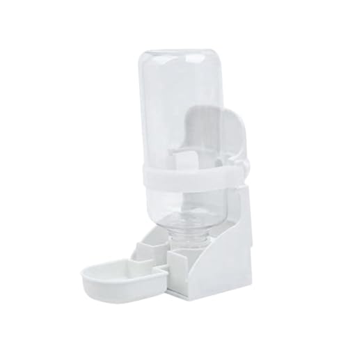 Outanaya ペット用自動水飲み器 滑らか表面 高密素材採用 ひっくり返らない設計 室内装飾にも 猫 犬 鳩対応 ハンギングケージ用ホワイト