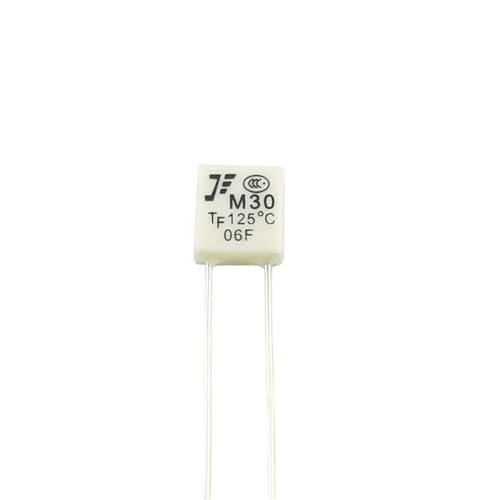 Fusible térmico M30 TF 125 °C interruptor de temperatura de enlace cuadrado 2 A 250 V de 5 piezas