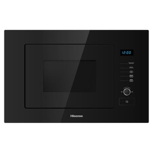 Hisense HB20MOBX5UK - Horno microondas integrado integrado de 20 litros, 800 W, color negro