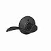 Schlage F170 ACC 622 LH Left Handed Accent Door Lever, One Sided Non-Turning Dummy Door Handle, Matte Black