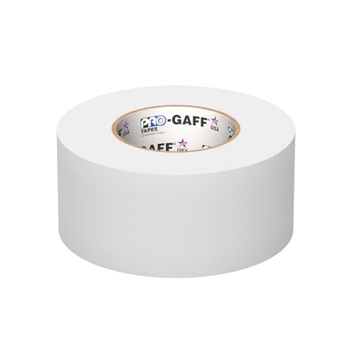 Ruban gaffer ProTapes blanc mat adhésif sans résidu de colle