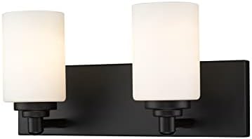 Z-Lite 2 Light Vanity 485-2V-MB, Black