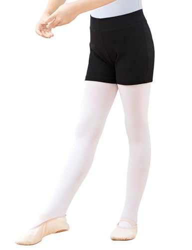 Phoeswan Girls Cotton Dance Shorts, Highly Elastic Ballet Short Pants for Girls (Toddler,Little Kid,Big Kid)3
