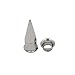 NewZenro Fashion Spike Ear 2 Stretching Tapers Plugs 316 Surgical Stainless Steel Ear Tunnels Plugs Expander Gauges Stretcher Earrings Screw On Piercing Body Jewelry Personalized Gifts (3/4