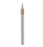 1pc Micro fraise Mini boule nez 2F CNC usinage acier cuivre aluminium dur R0.1 R0.45mm(R0.15x0.6x4x50,For Steel)