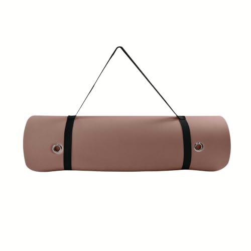 TONE Fitness 1cm Hanging Yoga Mat, Exercise & Pilates Mat, Mocha