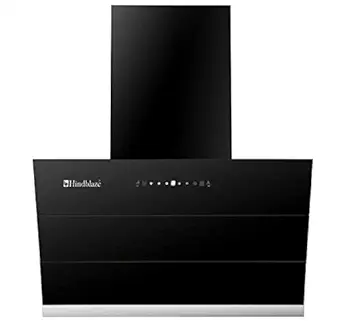 Hindblaze 90 cm 1300 m3/HR Auto-Clean Vertical Kitchen Chimney (Elite Auto 90, Filterless Technology, Touch Control, Black)