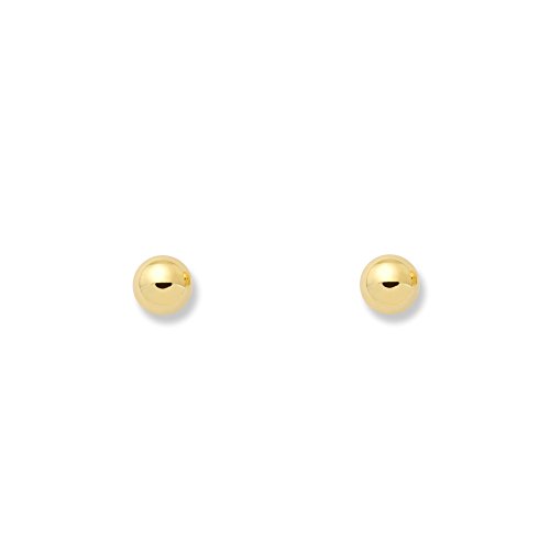 Mondepetit T1678p - Pendientes De Bebe Niña Oro 18 Kilates 18k De Bola Lisa 3.5 Mm - Estuche Regalo - Certificado De Garantía Mondepetit T1678p - Pendientes De Bebe Niña Oro 18 Kilates 18k De Bola Lisa 3.5 Mm - Estuche Regalo - Certificado De Garantía