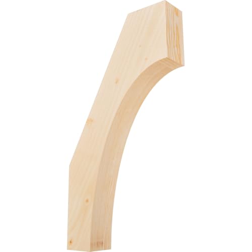 Ekena Millwork BRC04X14X26WTL00SDF 3 1/2"W x 14"D x 26"H Westlake Smooth Knee Brace, Douglas Fir