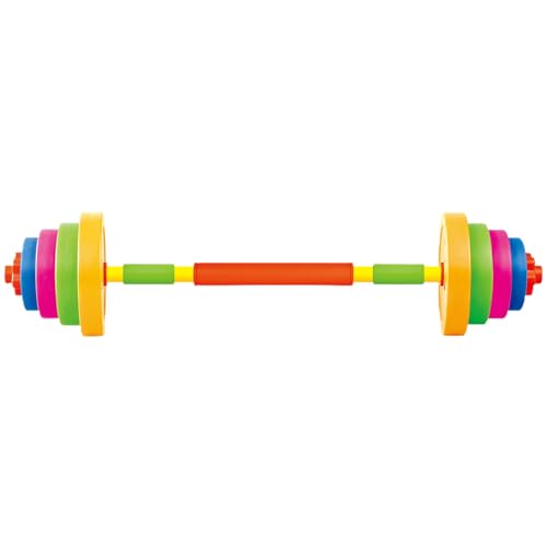 Peso de los niños ajustables, pesas de barra recargables con agua/arena, equipo de gimnasio para niños sin peso, pesas de gimnasia de plástico para niños, fingir jugar