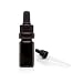 Infinity Jars 5 Ml (.17 fl oz) Black Ultraviolet Glass Bottle w/ Glass Eye Dropper