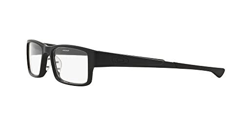 Oakley Men's Ox8046 Airdrop Rectangular Prescription Eyewear Frames, Satin Black/Demo Lens, 59 Mm #TOP2