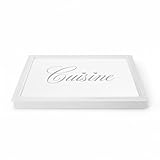 PARAMAISON Copripiano Cucina per Induzione e Gas 55x65 cm | Legno Simply Bianco | Coperchio Protettivo Piano Cottura 4 Fuochi in Pezzo Unico