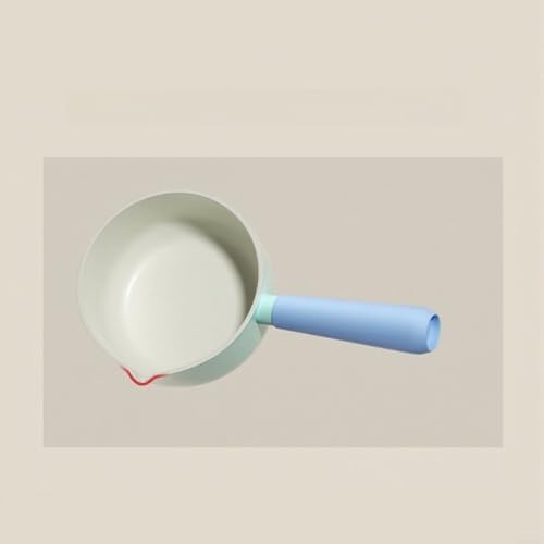 Cacerola antiadherente de hierro profunda olla de leche con boquilla de vertido 3