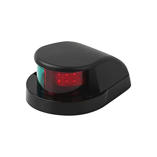 Osinmax Boat Navigation Light, LED Bow Light for Boat,Marine LED Navigation Lights. Perfect Boat Front Light to Small Boat and Pontoon (Black)