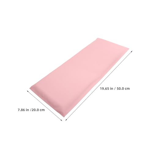 Panel acolchado anticolisión para evitar golpes en la cama infantil con este protector rosa claro 3