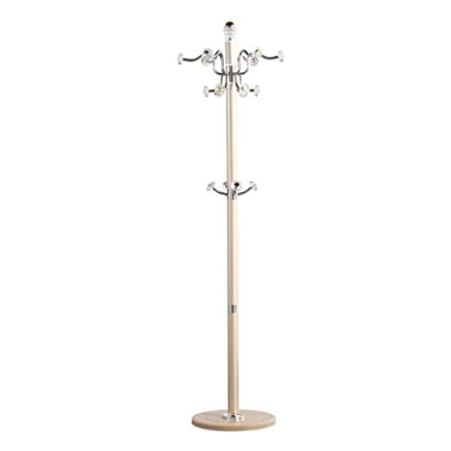 XCHSXYL Perchero de pie con Humedad, Perchero de Metal para Dormitorio, Perchero Giratorio para Sala de Estar, Pasillo, Perchero Resistente de un Solo Poste para Bolso, Perchero