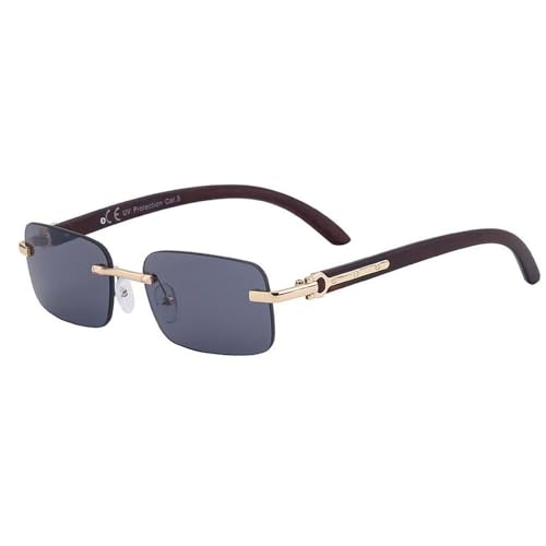 Lunettes de soleil sans bords rectangulaires pour vos sorties en ville et terrasses