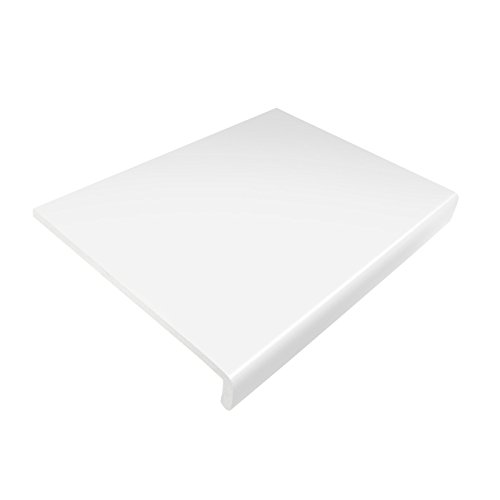 225mm White UPVC Window Board/Cill Cover 2.5m Long 9mm Thick Plastic Window Sill Capping