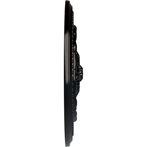 Image of Ekena Millwork CM15CHBPS 15-3 /4 inch x 1-7 /8 inch Chester Ceiling Medallion, Black Pearl