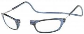 Clic Front Connection Glasses Blue Jeans -Strength +1.00