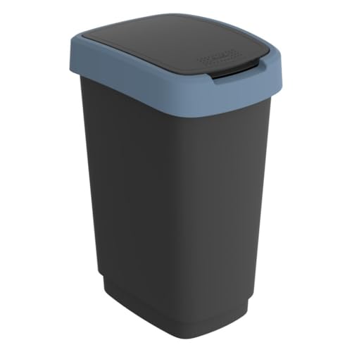 Rotho Cestino per Rifiuti con Coperchio, Raccolta Differenziata, Riciclaggio, Senza BPA (25l,...