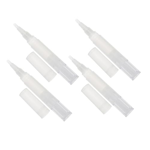 NULYLU 4ml Rotating Nail Growth Oil Pen Multifunctional Cuticle Oil Brush Eyebrow Growth Liquid Storage Pen Set