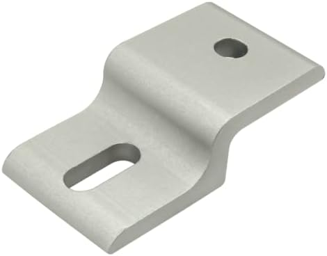 80/20 2432 15 Series Single Arm Narrow Mesh Retainer, Aluminum, Silver, Structural Mount, 10 Pack