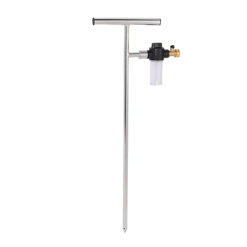 Stainless Steel Deep Root Watering Tool with Fertilizer Bottle Irrigation System for Tree Watering Stake T Handle