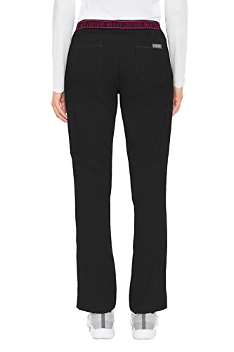 Med Couture Touch Women's Yoga 2 Cargo Pocket Pant, Black, Medium #TOP1