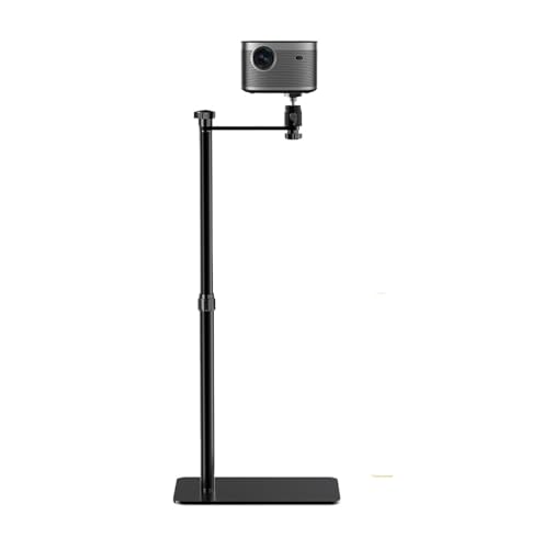 Support métallique de projecteur rotatif robuste et stable noir mat - 2