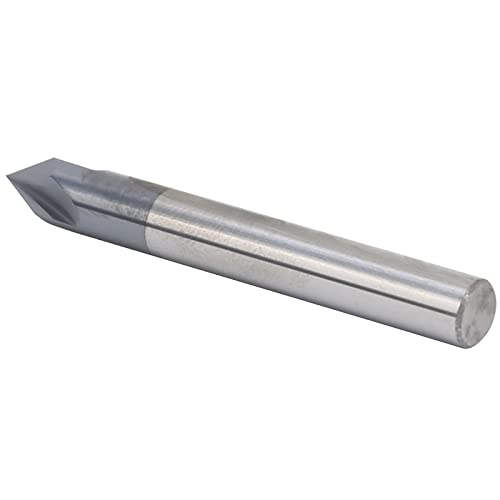 Image of Tungsten Steel 60 Degree Milling Cutter V Groove Router Bit for CNC Carving and Chamfering(D6 x 60 x 50L)3 Flutes Chamfer End Mill