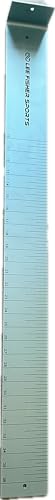 Fish Measuring Board, Fish Ruler, 1/8' Thick x 3.5' Wide x 36' Long Anodized Aluminum Finish, Aqua Blue. Must Have one to Avoid Citation. Wide and Durable.
