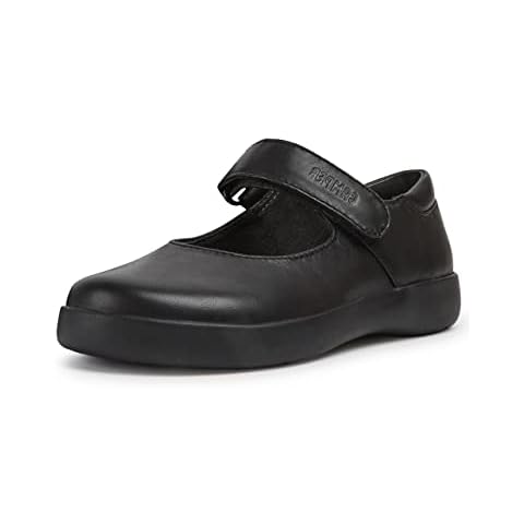 Camper Charcoal Black Ballet Flats for Girls Cover