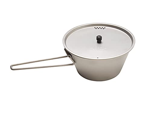 Vargo Titanium Sierra Magna: Ultralight, Strong, and Versatile Camp Pot and Bowl Combo for Backpacking