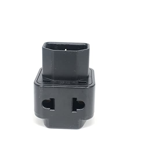 Image of (2 Pack) Toptekits C14 to Nema 5-15R Power Adapter ,IEC C14 to Universal Female AU US UK EU (2in1) Adapter Power Plug /Socket(C14 to Universal)