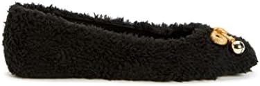 Katy Perry Women's The Evie Christmas Flat Ballet, Black/Gold, 8 | Image 4