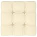 vidaXL Cuscino per Divano su Pallet Spesso Elegante Morbido Resistente Arredi Esterni Tessili Decorativi Crema 70x70x10 cm in Tessuto Poliestere